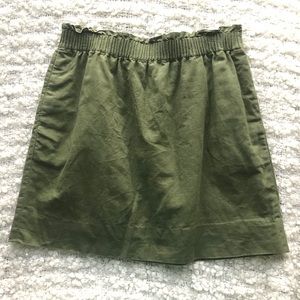 J Crew Linen Blend Skirt